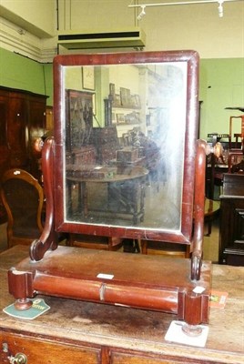 Lot 460 - Mahogany dressing mirror