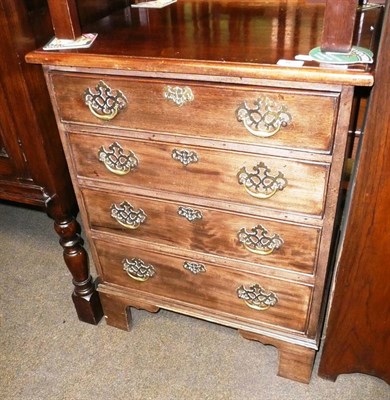 Lot 467 - A mahogany four drawer chest of small proportions