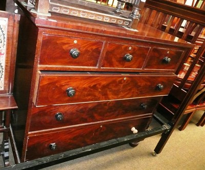 Lot 480 - Victorian mahogany four height chest of drawers