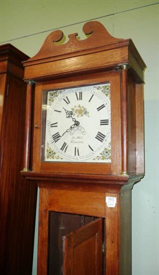 Lot 501 - Oak thirty hour longcase clock signed 'Thomas Mills Gloucester'