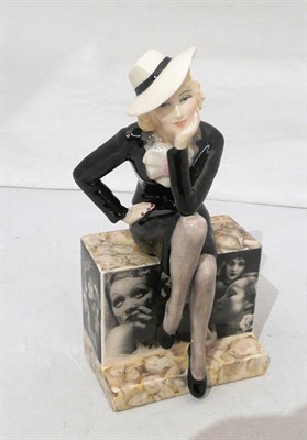 Lot 26 - Marlene' tribute figure hand painted by Peggy Davies Ceramics