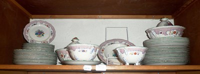Lot 114 - A Masons 'Chelsea Pattern' dinner service comprising two tureens and covers, two sauce tureens, one
