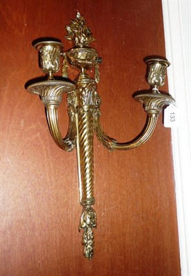Lot 133 - Two branch wall light