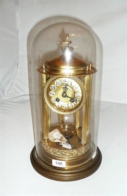 Lot 146 - Clock under glass dome