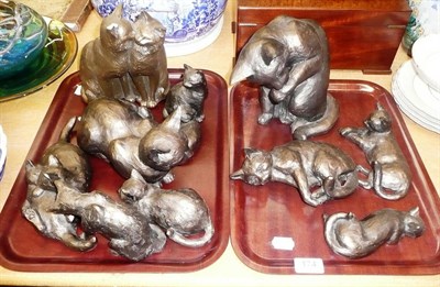 Lot 174 - Ten Frith Sculpture cats