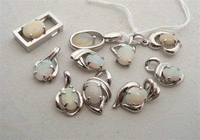 Lot 184 - Ten opal pendants