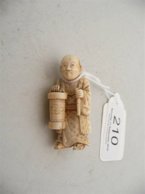Lot 210 - Carved ivory netsuke