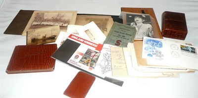 Lot 226 - Stamps, photographs and a glass photographic negative
