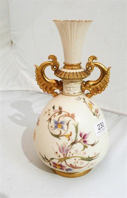 Lot 230 - A Royal Worcester two-handled vase