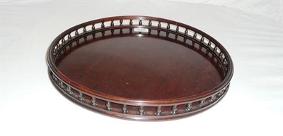 Lot 278 - A mahogany gallery tray