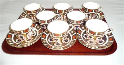 Lot 294 - Eight Royal Crown Derby '1128' cups and saucers