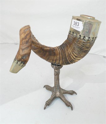 Lot 383 - Horn on stand