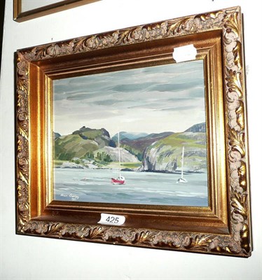 Lot 425 - Alan Bailey, 'Ardmair Bay Ullapool', oil painting