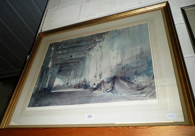 Lot 429 - After Sir William Russell Flint (1880-1969) "White Interior, Chateauneuf-sur-Loire" Signed in...