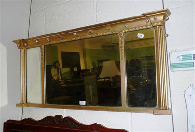 Lot 470 - Gilt triple mirror