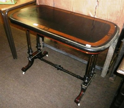 Lot 533 - Edwardian ebonised table