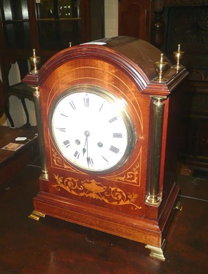 Lot 541 - A mahogany cased mantel clock