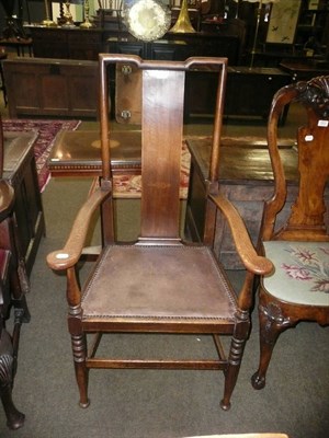 Lot 552 - Arts & Crafts oak chair