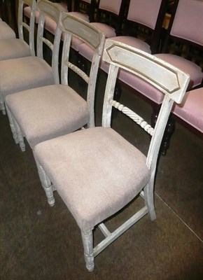 Lot 564 - Four painted dining chairs