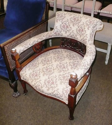 Lot 565 - A late Victorian tub chair