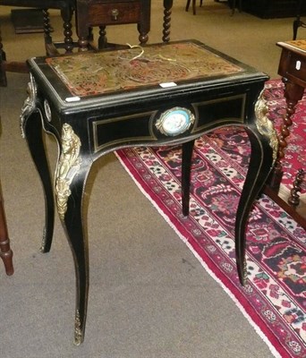 Lot 585 - 19th century gilt metal Boulle side table