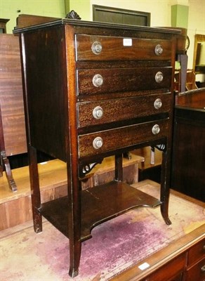 Lot 604 - Mahogany music cabinet