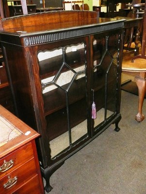 Lot 605 - A mahogany glazed display cabinet