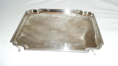Lot 6 - Square shaped silver salver 40ozs approx