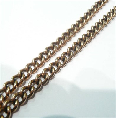 Lot 79 - Lady's 9ct gold T-bar chain, approx. 39.4g