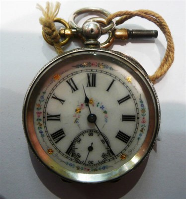 Lot 82 - A pocket watch and key