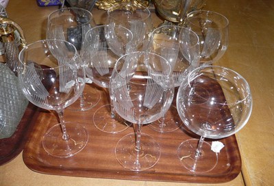 Lot 218 - Set of seven Villeroy and Boch wine glasses and another (8)