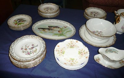 Lot 311 - Limoges dinner service and six other plates