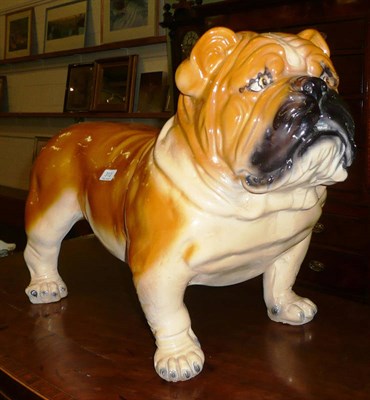 Lot 312 - Large composition figure of a bulldog