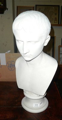 Lot 314 - Bust of Augustus Caesar taken from the original at Chatsworth House