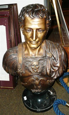 Lot 316 - Modern bronzed bust