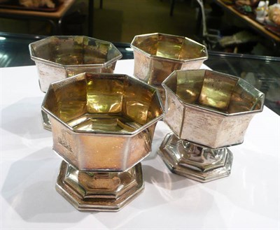 Lot 347 - Set of four silver salts