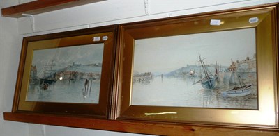 Lot 377 - A pair of watercolours by A.Hides of Whitby