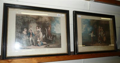 Lot 378 - A pair of mezzotint engravings 'A Shipwrecked Sailor Boy' and 'The Sailor Boy's Return', after...