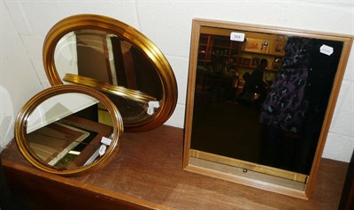 Lot 384 - Three reproduction mirrors in gilt frames