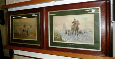 Lot 389 - A set of four early 20th century colour prints after Lionel Edwards, a framed black and white print