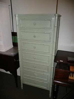 Lot 415 - Painted tall chest