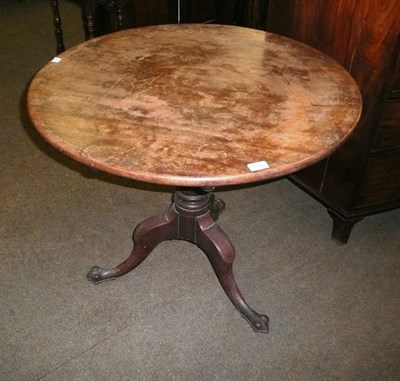 Lot 423 - George III mahogany tripod table