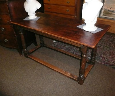 Lot 438 - Oak refectory table