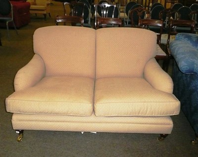 Lot 446 - Yellow two seater settee