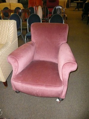 Lot 448 - Pink Victorian chair