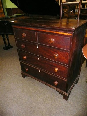 Lot 464 - 19th century mahogany four height chest