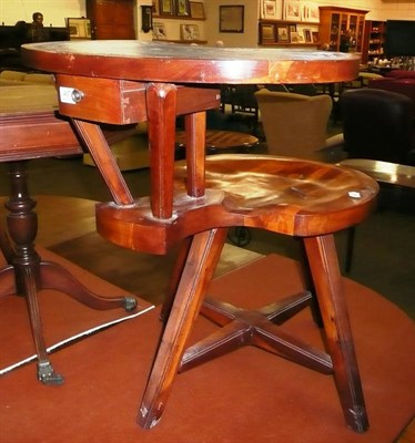 Lot 467 - Combination reproduction desk/chair