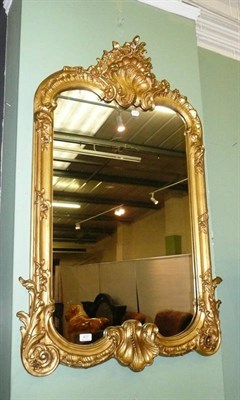 Lot 477 - Gilt and gesso wall mirror