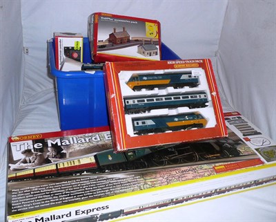 Lot 1004 - A Boxed Hornby 'OO' Gauge 'The Mallard Express' Electric Train Set No.R1064, together with a...