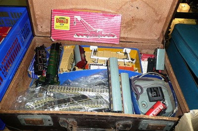 Lot 1007 - A Collection of Hornby Dublo 3-Rail Trains and Accessories, including a 'Duchess of Montrose'...